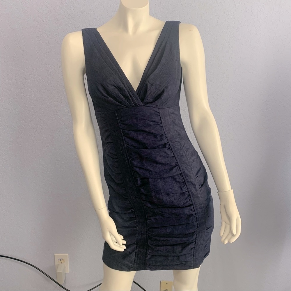 Nanette Lepore Sea Maiden V-Neck Sleeveless Sheath Bodycon Mini Dress